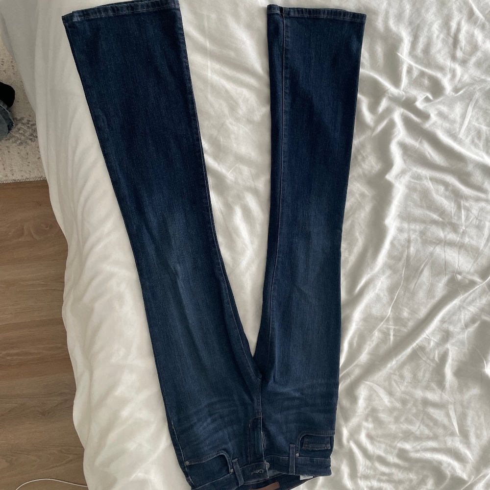 Dark blue jeans